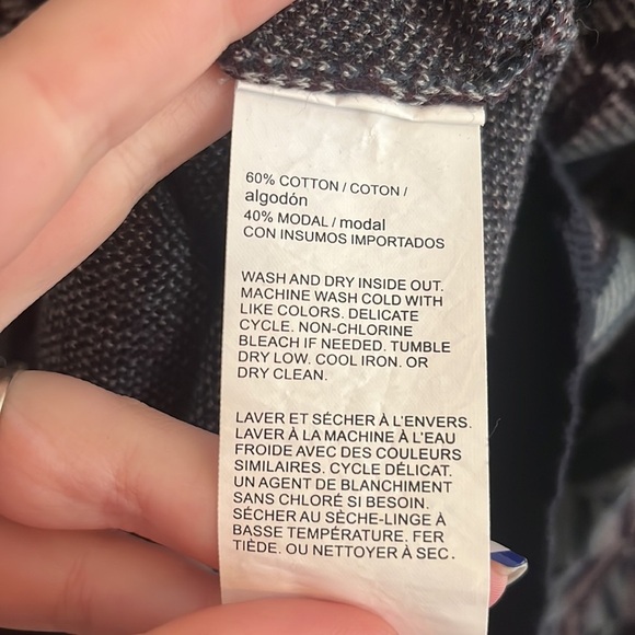 Perry Ellis Cotton Modal Geometric CrewNeck Sweater 90s 2X eclectic grandpa - Picture 5 of 6